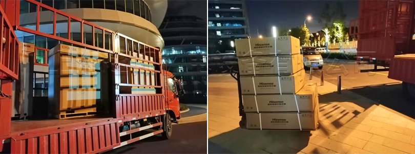 虹橋世界中心新風(fēng)排風(fēng)安裝工程現(xiàn)場(chǎng)收貨圖